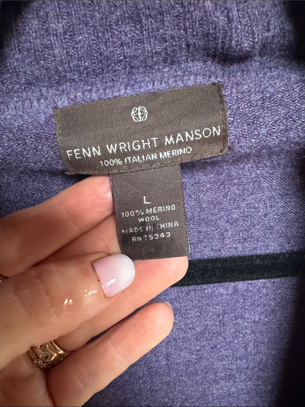 Fenn Wright Manson Purple Open-Front Cozy Cardigan - Picture 2 of 6